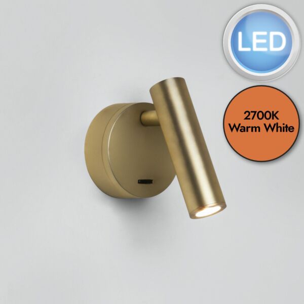 Astro Lighting - Enna - 1058108 - LED Gold Reading Wall Light