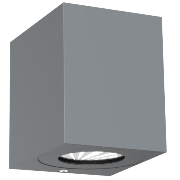 Nordlux - Canto Kubi 2 - 49711010 - LED Grey Clear Glass 2 Light IP44 Outdoor Wall Washer Light