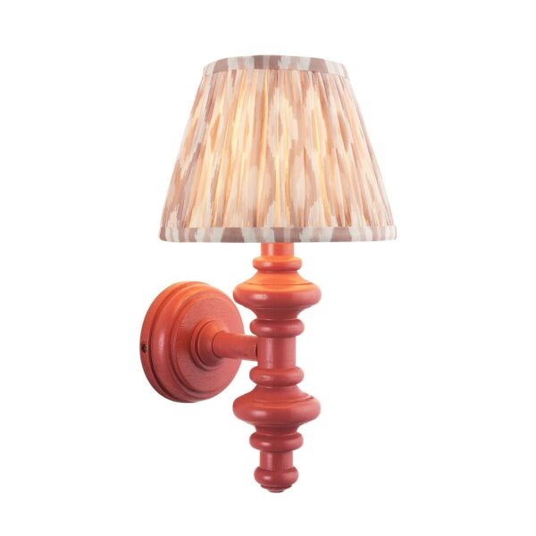 Endon Lighting - Carnaby & Ikat 20cm - 114505 - Pink Neutral Wall Light