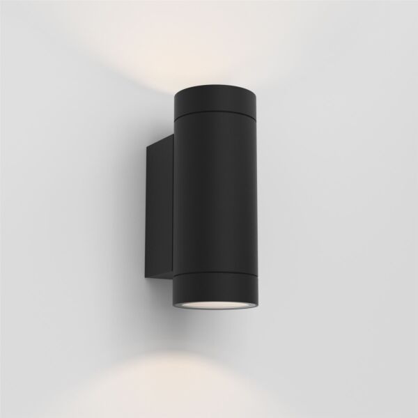 Astro Lighting - Dartmouth Twin GU10 1372014 - IP54 Textured Black Wall Light