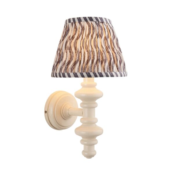 Endon Lighting - Carnaby & Ripple 20cm - 114441 - White Grey Wall Light