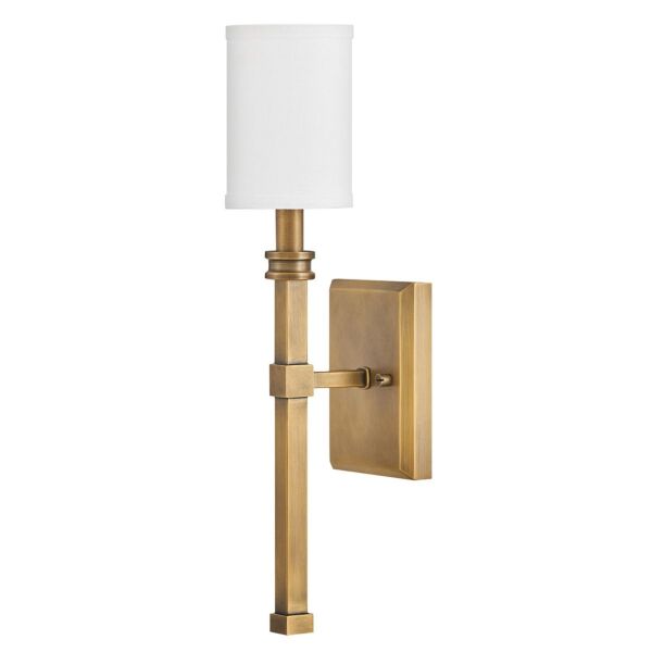 Hinkley Lighting - Moore - HK-MOORE-WB1-HB - Heritage Brass Ivory Wall Light