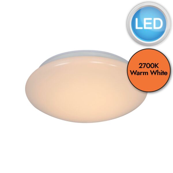 Nordlux - Montone 25 - 2015176101 - LED White IP44 Bathroom Ceiling Flush Light