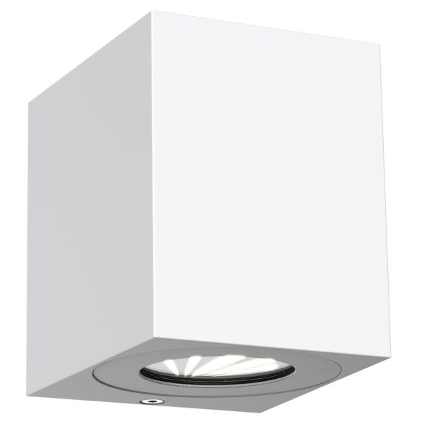 Nordlux - Canto Kubi 2 - 49711001 - LED White Clear Glass 2 Light IP44 Outdoor Wall Washer Light