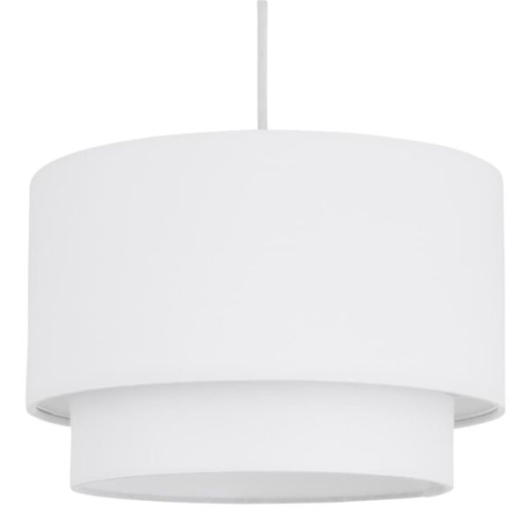 White 2 Tier Ceiling Light Shade