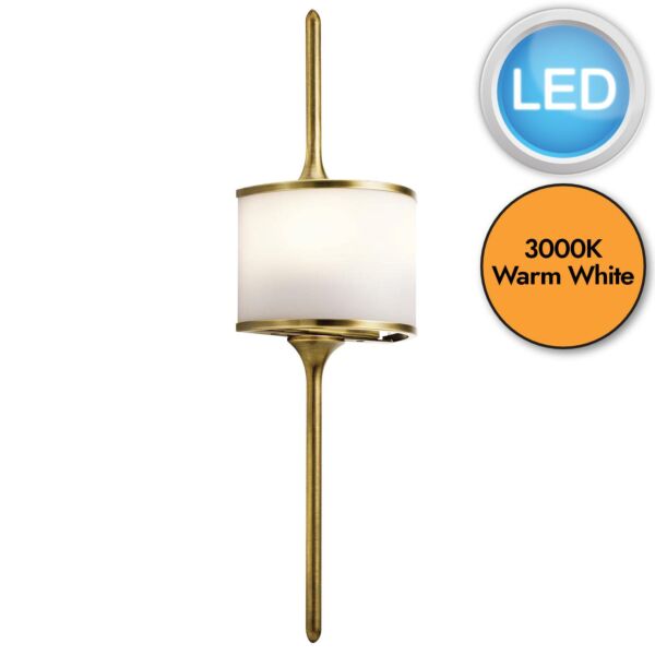 Elstead - Kichler - Mona KL-MONA-S-NBR Wall Light