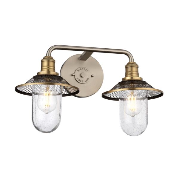 Quintiesse - QN-RIGBY2-BATH-AN - Rigby 2 Light Wall Light - Antique Nickel