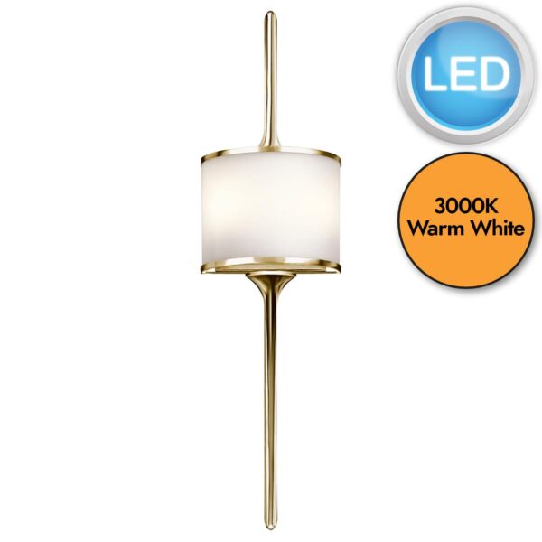 Elstead - Kichler - Mona KL-MONA-L-PB Wall Light