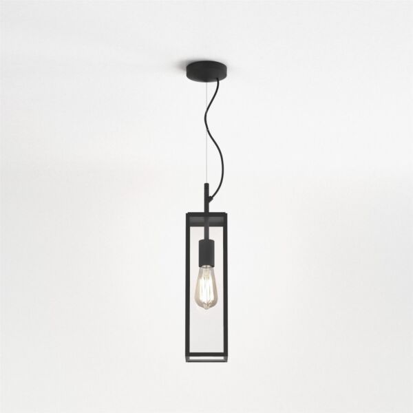 Astro Lighting - Harvard Pendant 1402013 - IP44 Textured Black Ceiling Light