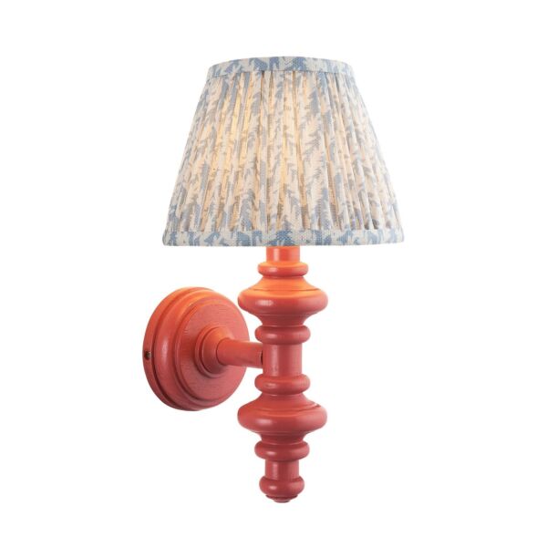 Endon Lighting - Carnaby & Leaf 20cm - 114494 - Pink Blue Wall Light