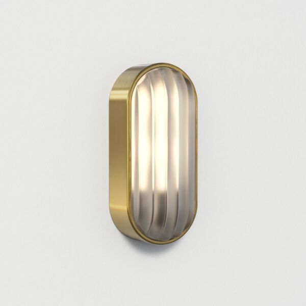 Astro Lighting - Montreal - 1032019 - Brushed Brass Clear Glass IP44 Outdoor Bulkhead Light
