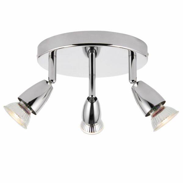 Saxby Lighting - Amalfi - 43279 - Chrome 3 Light Ceiling Spotlight