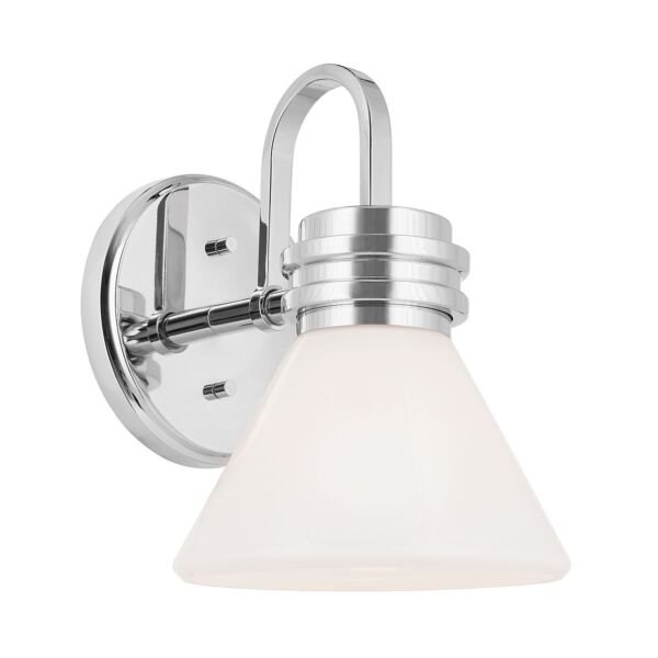 Kichler Lighting - Farum - KL-FARUM1-CH - Chrome Opal Glass IP44 Bathroom Wall Light