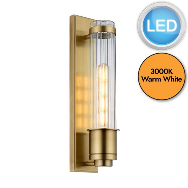 Quintiesse - QN-WELLINGTON1-AB - Wellington 1 Light Wall Light