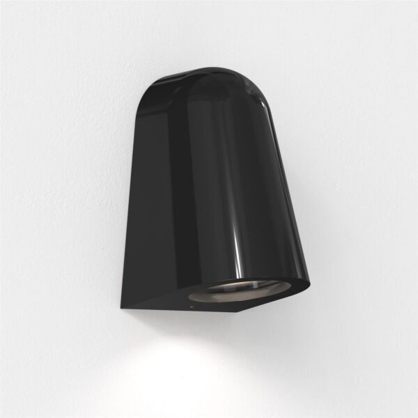 Astro Lighting - Mast Light - 1317022 - Black Clear Glass Ceramic IP44 Outdoor Wall Washer Light