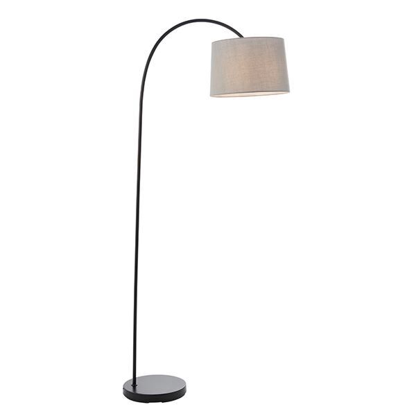 Endon Lighting - Carlson - 78163 - Black Grey Floor Lamp