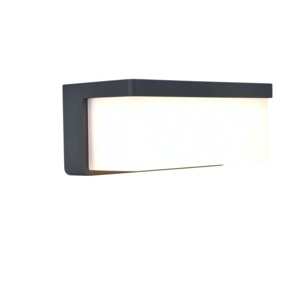 Lutec - Zelna - 6912401345 - LED Dark Grey Opal IP44 Outdoor Wall Washer Light
