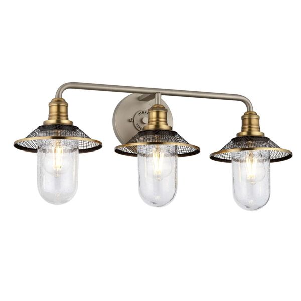 Quintiesse - QN-RIGBY3-BATH-AN - Rigby 3 Light Wall Light - Antique Nickel