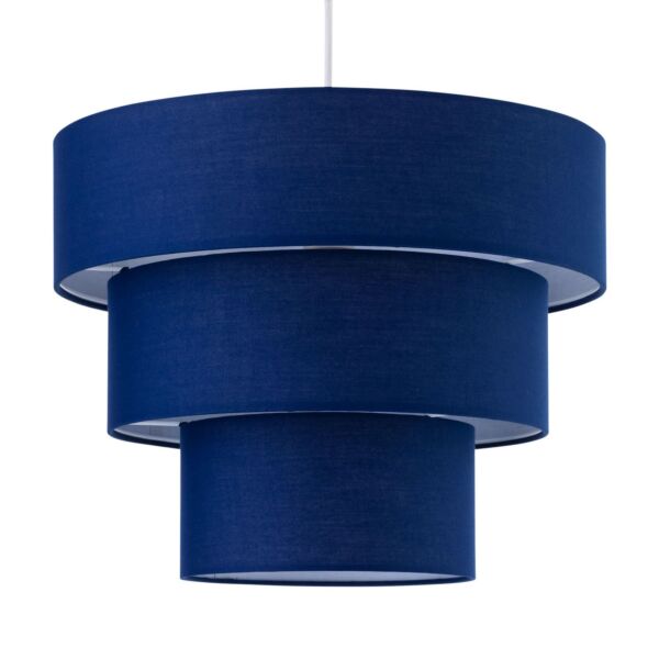 Barty - Navy Blue 38cm Tiered Pendant Shade