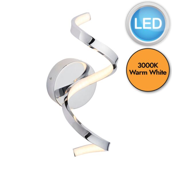 Endon Lighting - Astral - 96433 - LED Chrome White IP44 Bathroom Wall Light