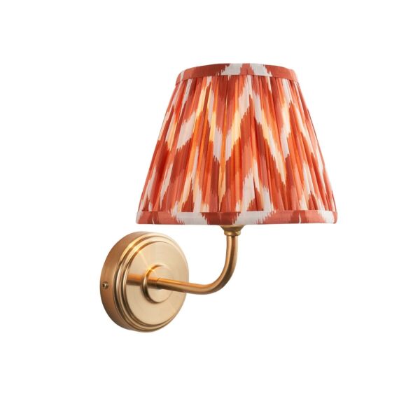 Endon Lighting - Step Arc & Zigzag 20cm - 116051 - Aged Brass Orange Wall Light