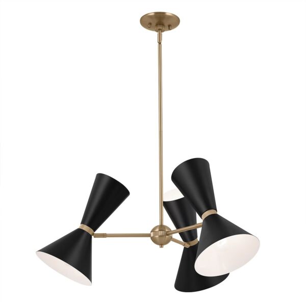Kichler Lighting - Phix - KL-PHIX-3-CBB - Black Light Bronze 6 Light Ceiling Pendant Light