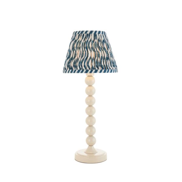Endon Lighting - Higgledy & Ripple 20cm - 116217 - White Blue Table Lamp With Shade