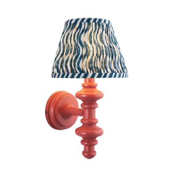 Endon Lighting - Carnaby & Ripple 20cm - 114490 - Pink Blue Wall Light