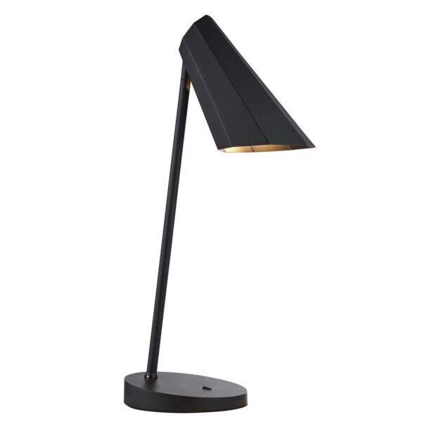 Trite - Matt Black Task Table Lamp