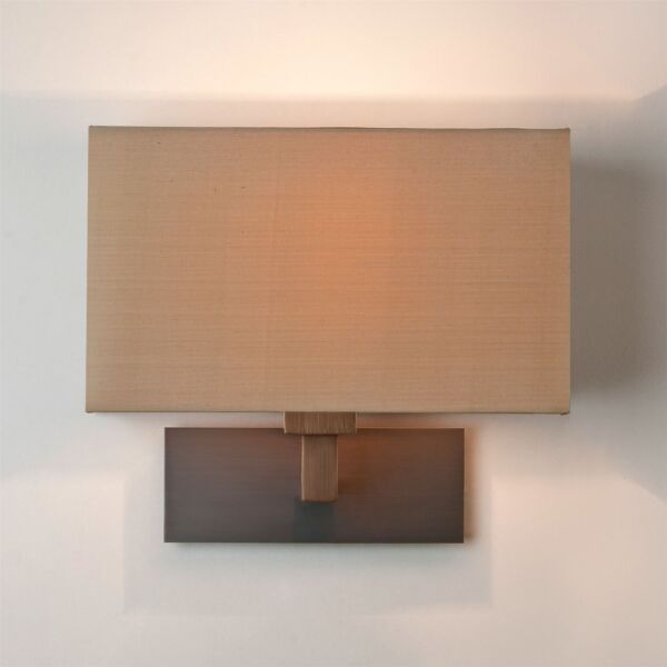 Astro Lighting - Park Lane Grande 1080045 & 5001007 - Bronze Wall Light with Oyster Shade Included