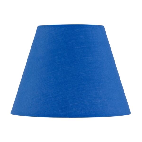 Royal Blue Cotton 20cm Diameter Tapered Fabric Lamp Shade