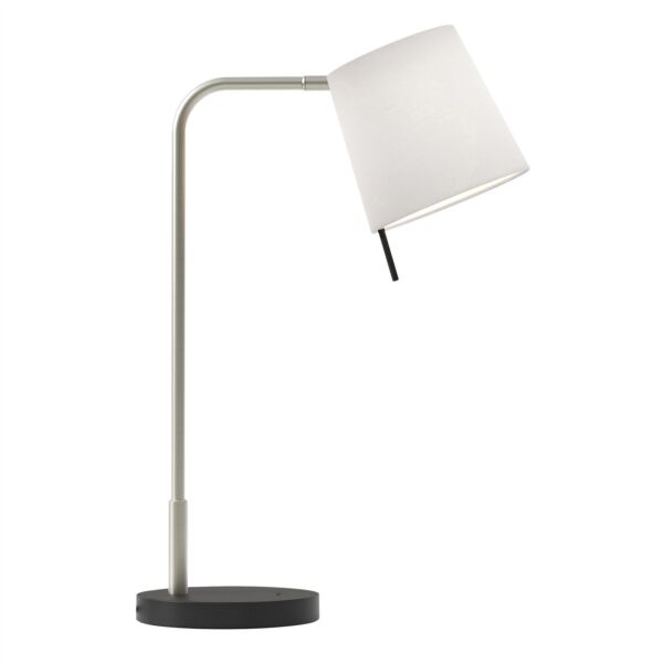 Astro Lighting - Mitsu - 5018031 & 1394009 - Nickel Black White Table Lamp With Shade
