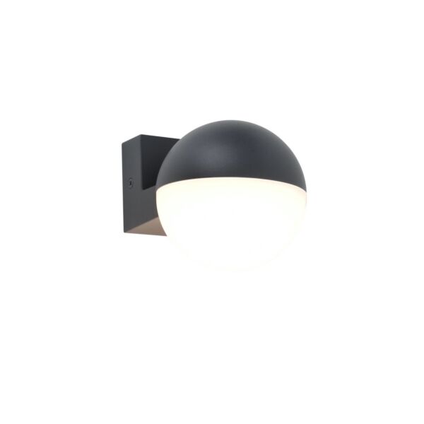 Lutec - Looma - 5138002118 - LED Dark Grey Opal IP54 Outdoor Wall Washer Light