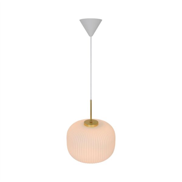 Nordlux - Milford 30 - 2213213001 - Satin Brass Opal Glass Ceiling Pendant Light