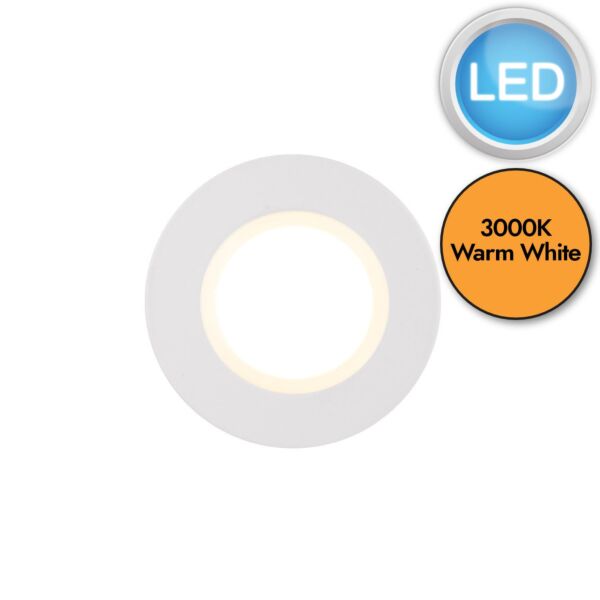 Nordlux - Siege - 2110370101 - LED White IP65 Bathroom Recessed Ceiling Downlight