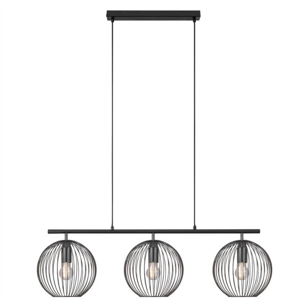 Nordlux - Beroni - 2213293003 - Black 3 Light Bar Ceiling Pendant Light
