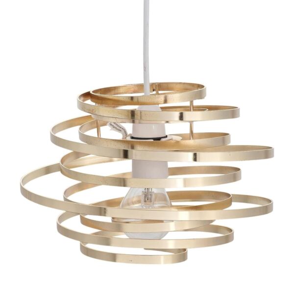 Gold Metal Swirl Easy Fit Light Shade