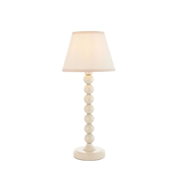 Endon Lighting - Higgledy & Ivy 20cm - 116229 - White Vintage Table Lamp With Shade