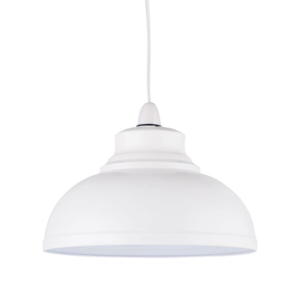 Domed - Cream Easy Fit Metal Pendant Shade