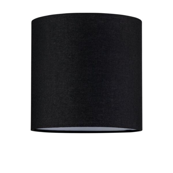 Black Textured Cotton 17cm Table Lamp Shade