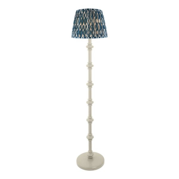 Endon Lighting - Carnaby & Ikat 35cm - 115485 - White Blue Floor Lamp