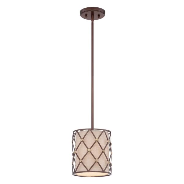 Elstead - Quoizel - Brown Lattice QZ-BROWN-LATTICE-P-S Pendant