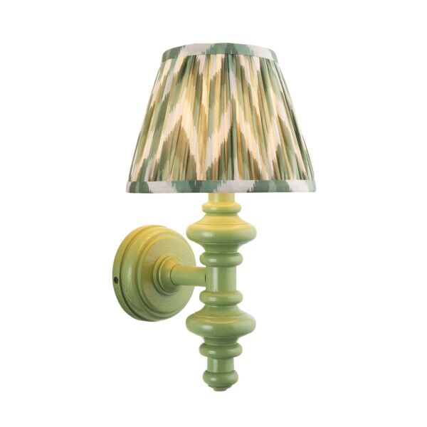 Endon Lighting - Carnaby & Zigzag 20cm - 114462 - Green Wall Light