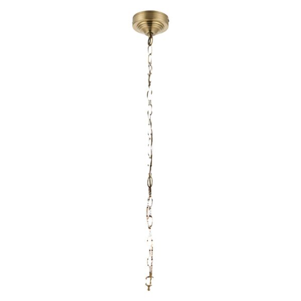 Endon Lighting - Tanaro - EH-TANARO-AB - Antique Brass Clear Glass Ceiling Pendant Light