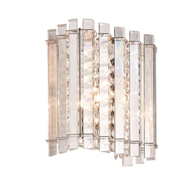 Endon Lighting - Hanna - 78700 - Clear Crystal Glass Chrome Wall Washer Light