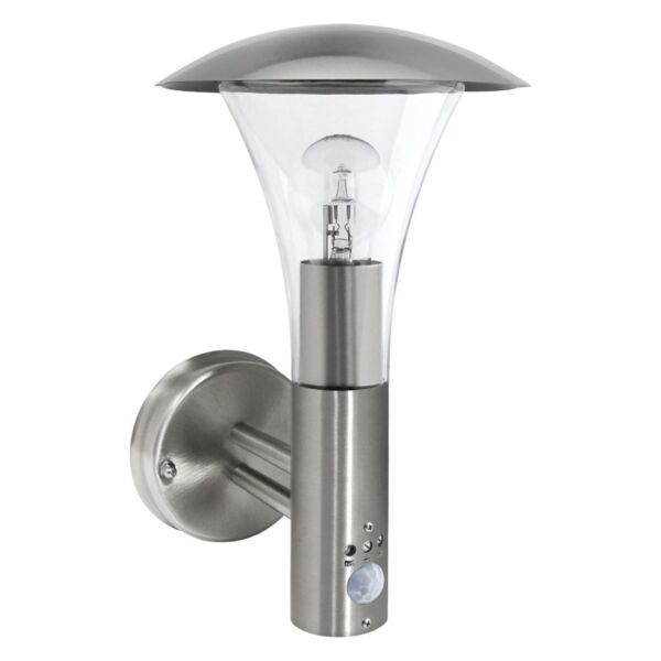 Halo - Brushed Stainless Steel Outdoor IP44 Motion Sensor Activated Wall Light