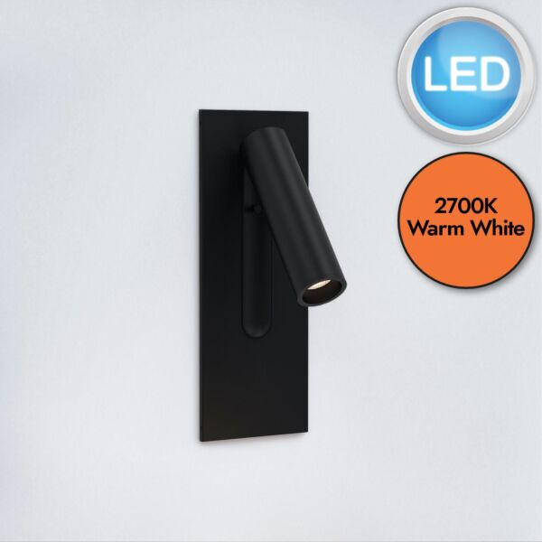 Astro Lighting - Fuse - 1215123 - LED Black Reading Wall Light