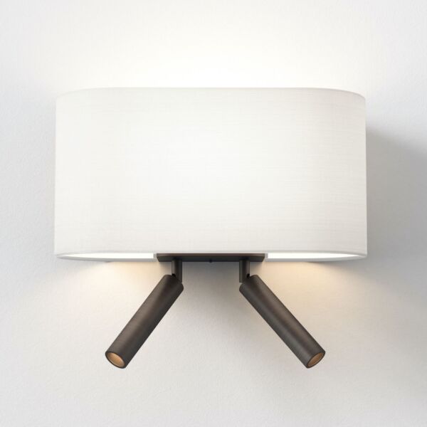 Astro Lighting - Venn - 1433006 & 5043002 - Bronze White Reading Wall Light