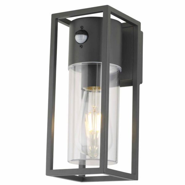 Hale - Black Motion Sensor Outdoor Wall Light