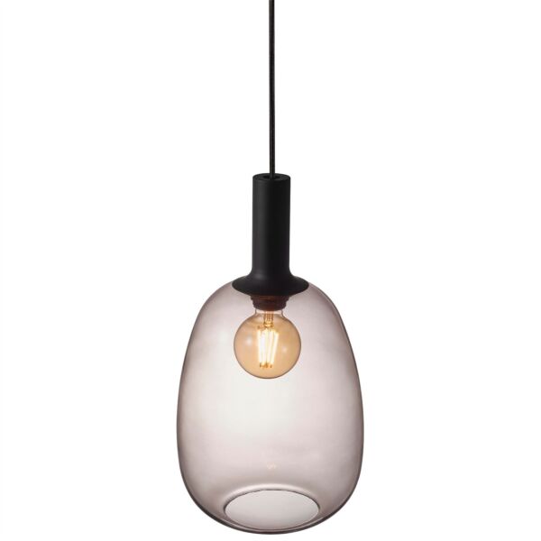 Nordlux - Alton 23 - 47303047 - Black Smoked Glass Ceiling Pendant Light